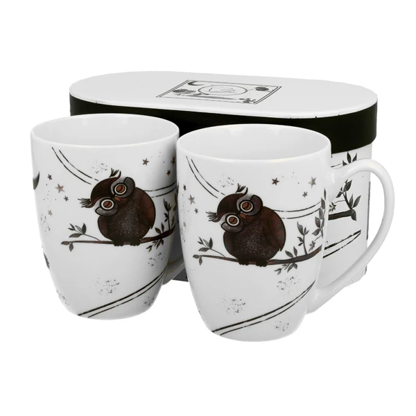 DUO-DWA KUBKI CLASSIC 350ML *CHARMING OWLS