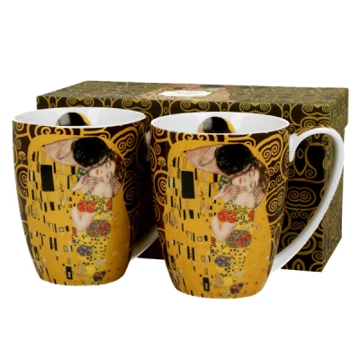 DUO-KPL. 2-KUBKÓW 350ML *THE KISS* G.KLIMT