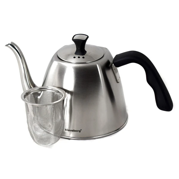 KB-7424 CZAJNIK NIERDZEWNY INDUKCJA Z ZAPARZACZEM  1,1L