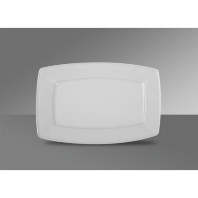 PORCELANOWY PÓŁMISEK OWALNY BIAŁY 28cm ELEGANCKI DO SERWOWANIA POTRAW