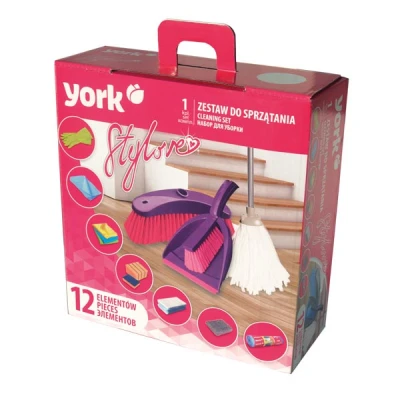 YORK-ZESTAW DO SPRZĄTANIA 12 ELEM. *STYLOVE* 8211