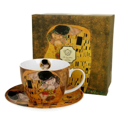DUO-FILIŻANKA ZE SPODKIEM JUMBO 470ML *THE KISS*