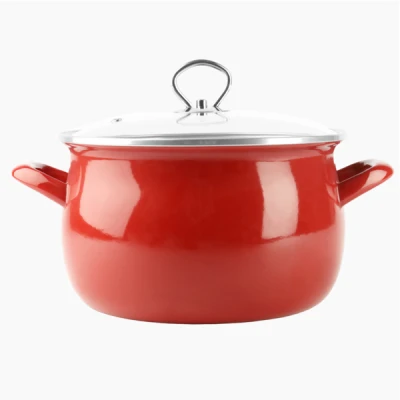 Garnek emaliowany Silesia Emalia Helena 18 cm 3 l