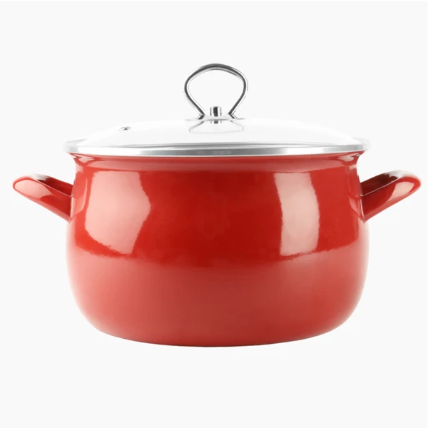 Garnek emaliowany Silesia Emalia Helena 18 cm 3 l