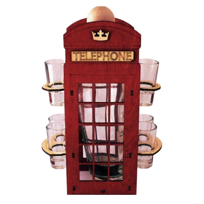 Zestaw alkoholowy Mega-Glass Budka Telefoniczna 0,5 l