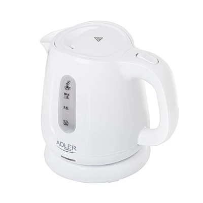 Czajnik elektryczny Adler mały ergonomiczny podróżny AD1373 850 W 1 l biały