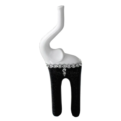 CER-SŁOŃ MODERN CHUDY MAŁY *DECOR BROKAT* C-336B