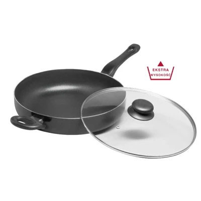 SSW-PATELNIA ALUMINIOWA 28CM Z/P SZKLANĄ 325128