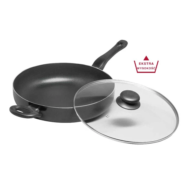 SSW-PATELNIA ALUMINIOWA 28CM Z/P SZKLANĄ 325128