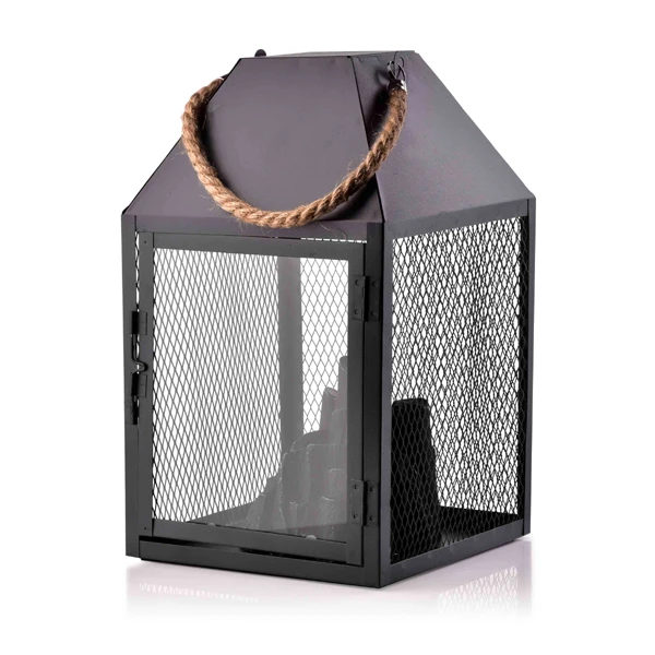 Lampion kominkowy LED Mondex 17,5 x 17,5 x 30 cm