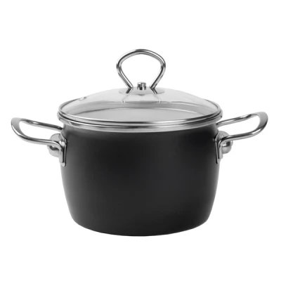 Garnek emaliowany Silesia Emalia Maryna 16 cm