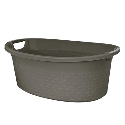 Miska owalna BRANQ Cotton 60 l ciemnoszary melanż