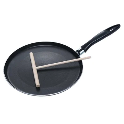 SSW-PATELNIA ALUMINIOWA 26CM *CRAPES*+ SZPATUŁKA DREWNO 311226