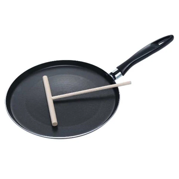 SSW-PATELNIA ALUMINIOWA 26CM *CRAPES*+ SZPATUŁKA DREWNO 311226