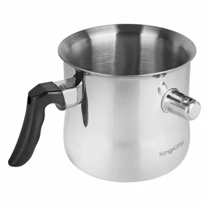 GARNEK DO MLEKA Z GWIZDKIEM UCHWYTEM 1,5L INDUKCJA GAZ KUBEK DO GOTOWANIA