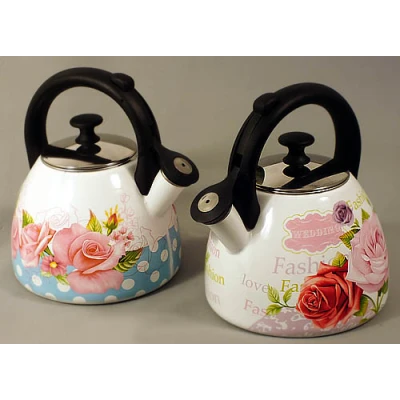 KH-3719 CZAJNIK EMALIOWANY KWIATY 2,5L