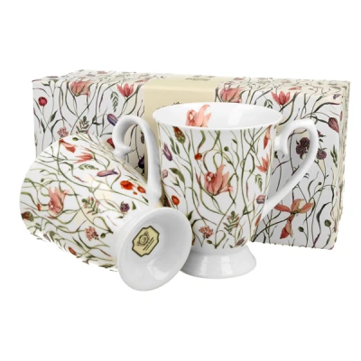 Komplet 2 kubków Duo Flower Meadow 0,34 l