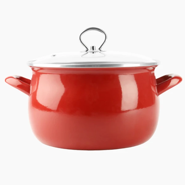 Garnek emaliowany Silesia Emalia Helena 22 cm 5,5 l
