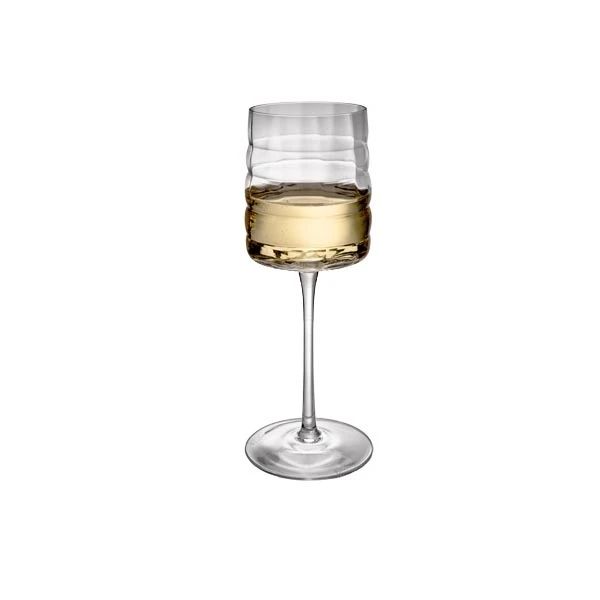 KR-KPL. 2 KIELISZKÓW DO WINA BIAŁEGO 250ML OPLOT KRATA+LOGO