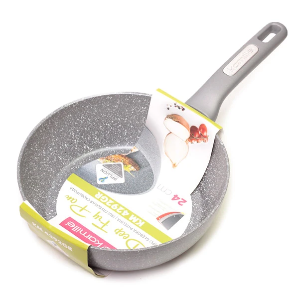 Patelnia głęboka Kamille 24 cm granitowa