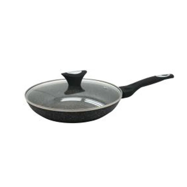 KB-7192 PATELNIA MARMURKOWA 30CM Z POKRYWĄ