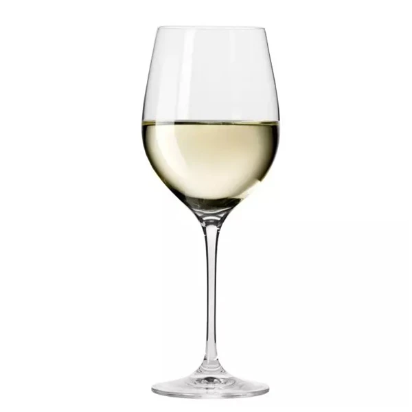 KIELISZKI DO WINA BIAŁEGO 370 ML SZKŁO ELEGANCKIE 6 szt. PREZENT
