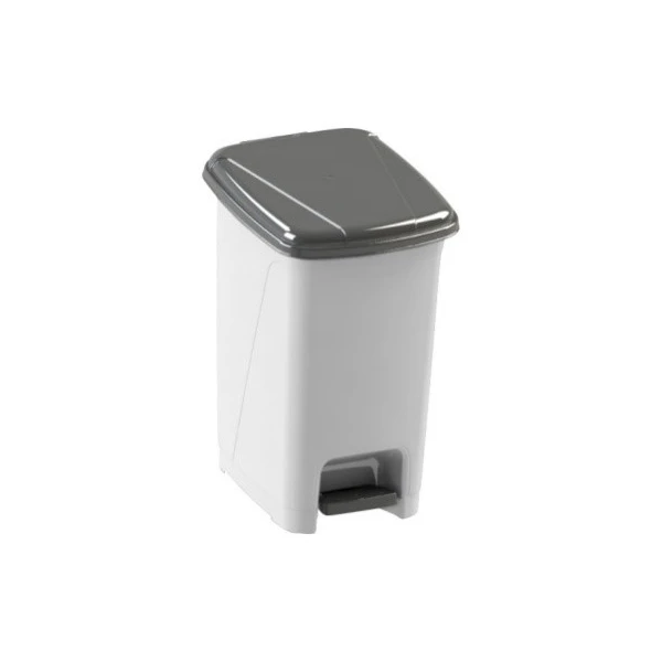 KOSZ NA ŚMIECI Z PEDAŁEM 25L 0152 BIAŁY