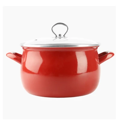 Garnek emaliowany Silesia Emalia Helena 24 cm 6,5 l