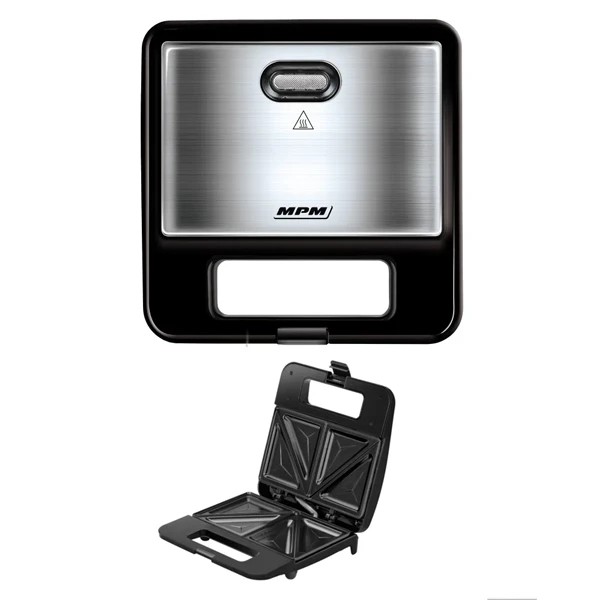 OPIEKACZ DO KANAPEK TOSTER MPM MOP-48M 750W TOSTY SANDWICH MOCNY SREBRNY