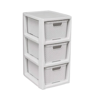 Stojak z 3 koszykami Branq 48,6 x 24 x 29,5 cm