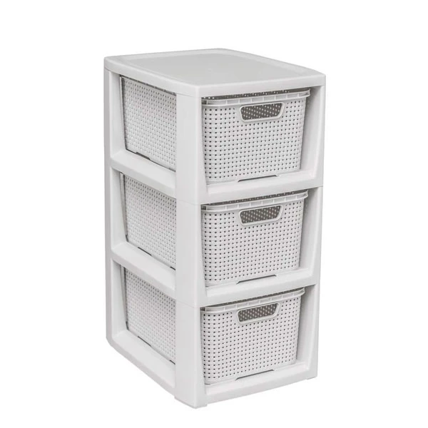 Stojak z 3 koszykami Branq 48,6 x 24 x 29,5 cm
