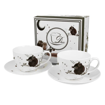 Filiżanka porcelanowa DUO Animals Charming Owls 280 ml