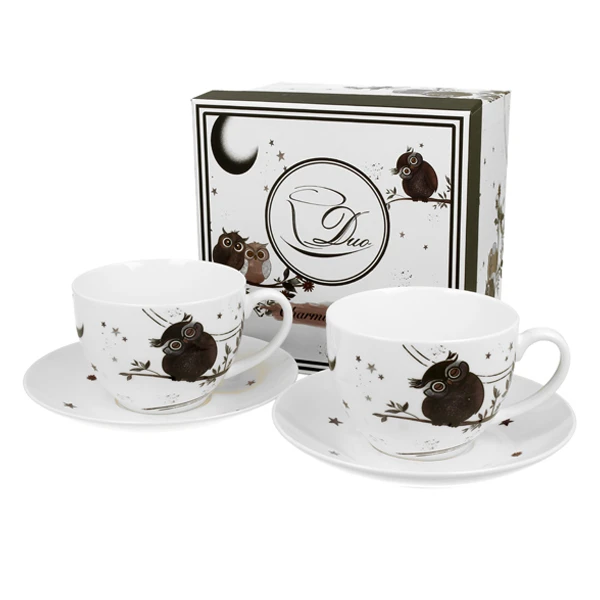 Filiżanka porcelanowa DUO Animals Charming Owls 280 ml