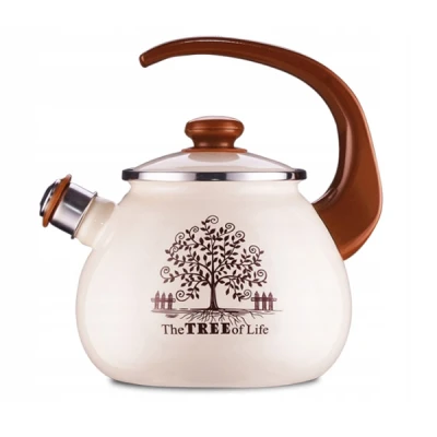 OFNE-CZAJNIK PYZA ZDOBIONY 2,5 L*KREM DRZEWKO* 740998