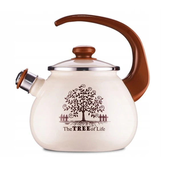 OFNE-CZAJNIK PYZA ZDOBIONY 2,5 L*KREM DRZEWKO* 740998