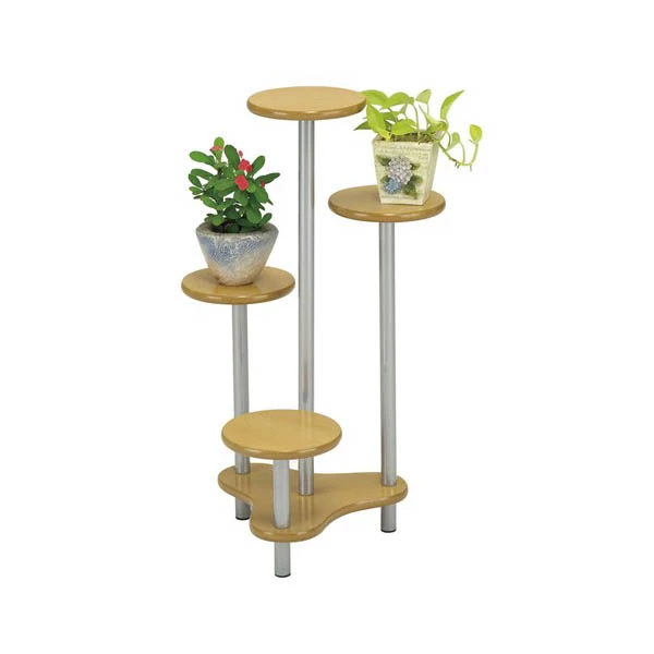 CZ-STOJAK NA KWIATY *4* DREWNO + METAL 43X43X72