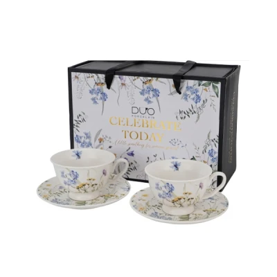 Komplet filiżanek porcelanowych Duo Melody 0,25 l
