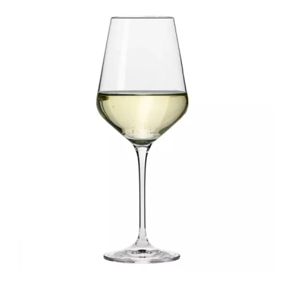 KIELISZKI DO WINA BIAŁEGO NA NÓŻCE KLASYCZNE 390ml KOMPLET 6szt. PREZENT