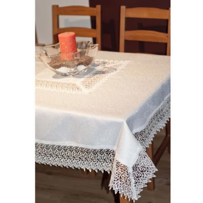 MESA-OBRUS GIPIURA 140X240 KREM 288