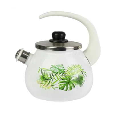 RYB-CZAJNIK EMALIOWANY ZDOBIONY 2,5L MONSTERA 2711