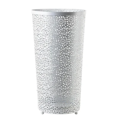 PARASOLNIK METALOWY BIAŁY STOJAK NA PARASOLE DO PRZEDPOKOJU WYS 50 cm