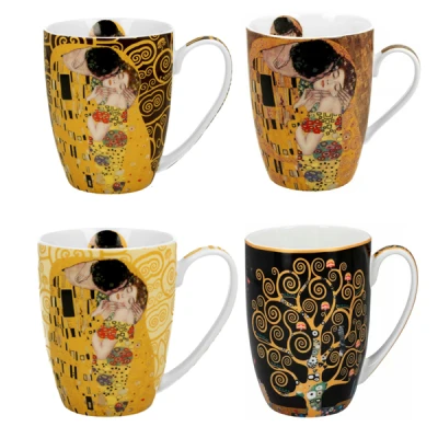 DUO-KPL. 4-KUBKÓW 350ML *THE KISS* G.KLIMT