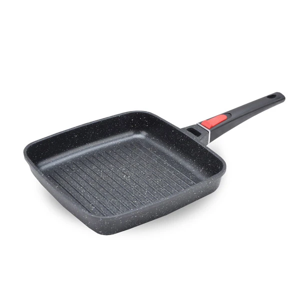 SPL-4826 PATELNIA GRILL ZE ZDEJMOWANĄ RĄCZKĄ *GRANIT* 26CM