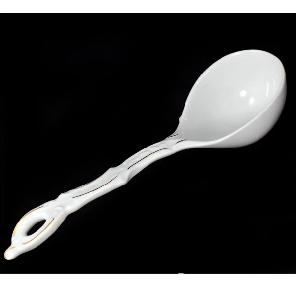 Łyżka do wazy porcelanowa Ćmielów Rococo 31 cm