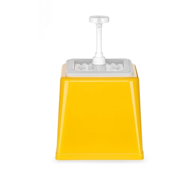 HEN-POJEMNIK Z POMPKĄ DO SOSÓW ŻÓŁTY 2,5L 230X210X250 203538