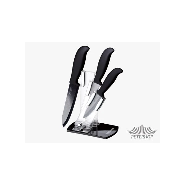 KPL.3 NOŻY CERAMICZNYCH *CZARNE* PH22358
