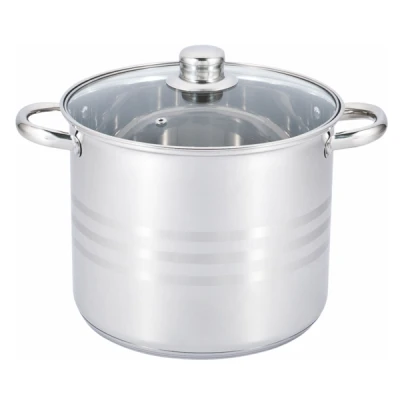 GARNEK INDUKCJA NIERDZEWNY DUŻY METALOWY 30CM/16,2L Z POKRYWKĄ POKRYWĄ