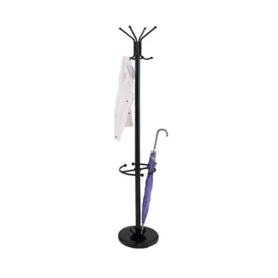 MX3077 WIESZAK NA UBRANIA Z PARASOLNIKIEM CZARNY
