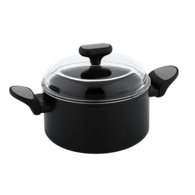 GARNEK INDUKCYJNY 20CM 3,1L POWŁOKA NIEPRZYWIERAJĄCA Z POKRYWKĄ POKRYWĄ