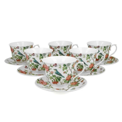 Filiżanka porcelanowa DUO Crocus Ptak na gałęzi 250 ml